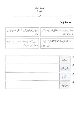 Jauhi Syirik - Tahun 6