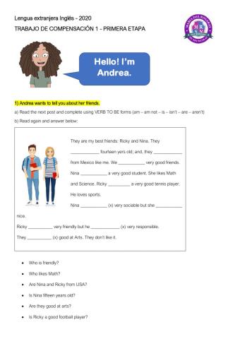 Compensatorio INGLÉS 1 - 2020