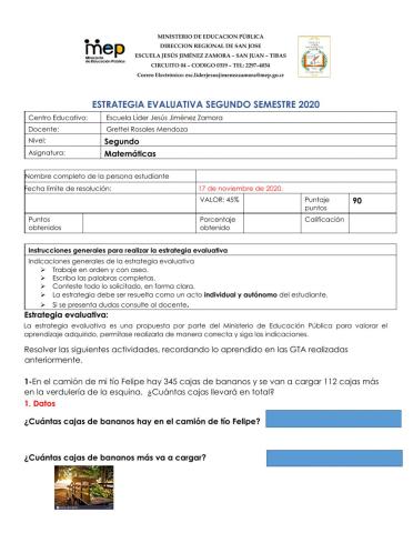 Estrategia de evaluación