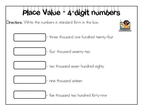 Place Value to Thousands
