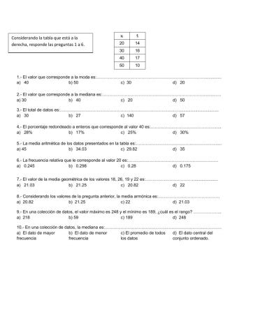 Generalidades estadísticas