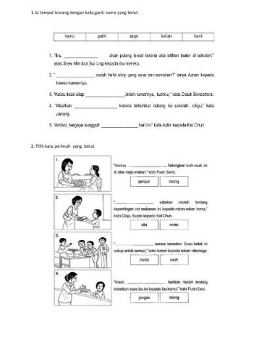 Bm( tatabahasa ) tahun 3