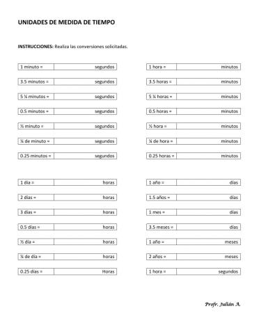 Unidades de medida de tiempo