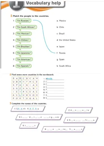 Countries and nationalities