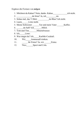 Mögen.Modalverben.