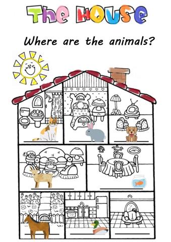 Animals and parts of the house