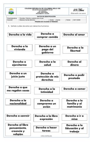 Los derechos humanos