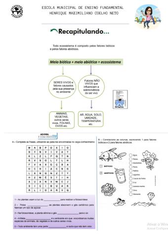 Biótico e abióticos
