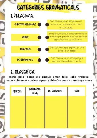 Categories gramaticals