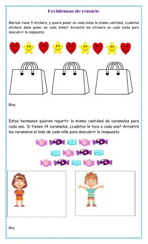 Problemas de reparto