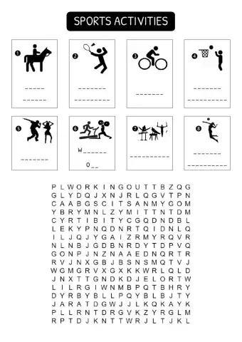 Sports activities - vocabulary 4ème