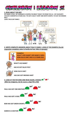 Children 1 LESSON 32