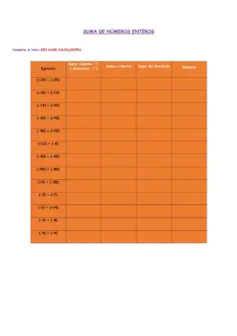 Suma de Números Enteros