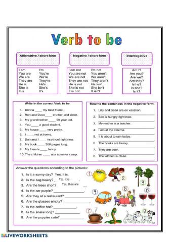 Simple Present Verb To be