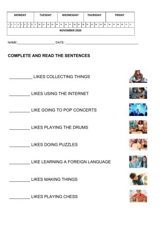 Complete with he, she or they