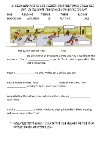 Describing a picture