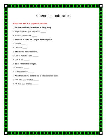 Las eras geológicas