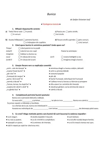 Bunica - Ștefan octavian Iosif