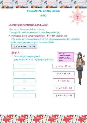 Persamaan Garis Lurus Part 3