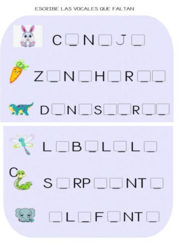 Vocabulario animales