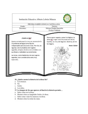 Prueba saber español parte 2