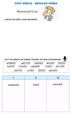 Past Simple - Regular verbs