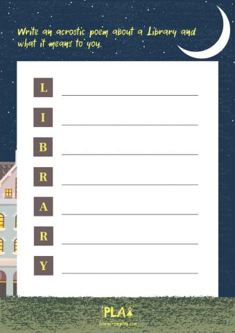 Midnight At The Library - Acrostic Poem