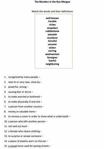 The Murders in the Rue Morgue