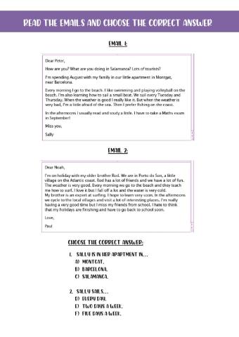 Reading comprehension