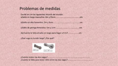 Problemas de medidas