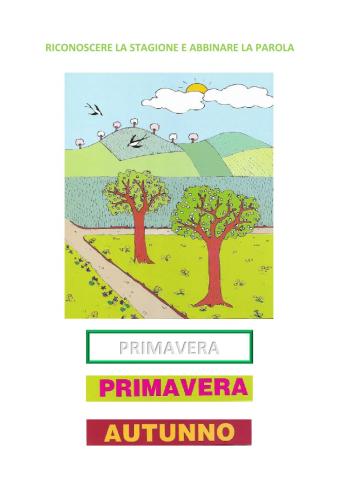 RICONOSCERE LA STAGIONE primaverile MOD. FAC.