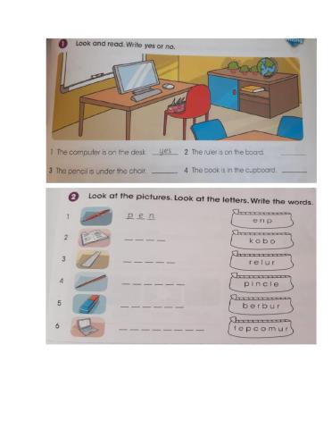 School Objects Revision