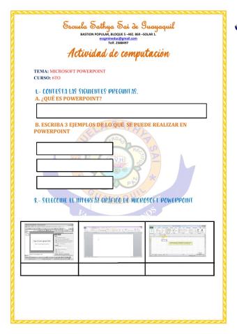 Actividad  de computación