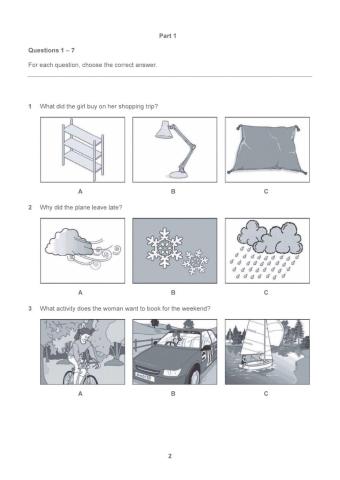 PET Cambridge Sample 2