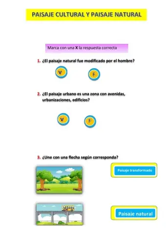 Paisaje natural y transformado