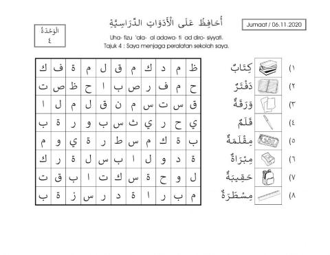 Unit 4 : Saya Menjaga Peralatan Sekolah Saya