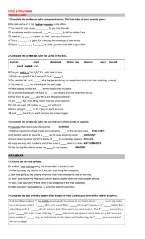 Past continuous and used to