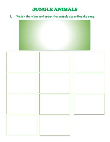 Wild animals vocabulary