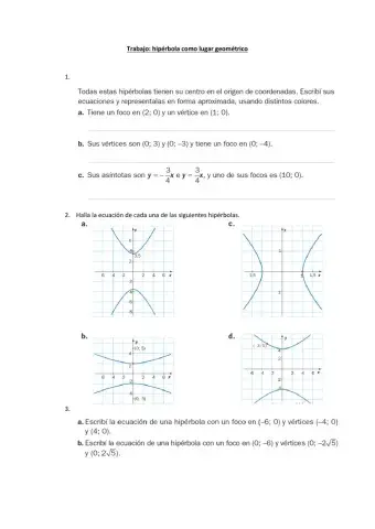 Hipérbola como lugar geométrico