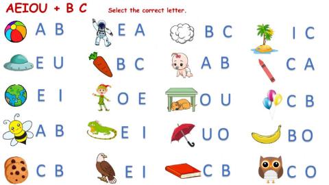 Vowels and B - C