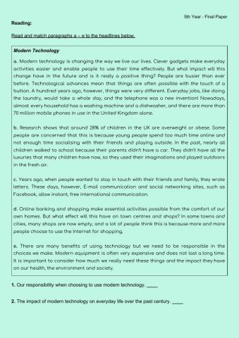 Technology - Final Paper