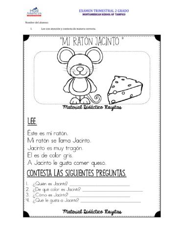 Examen primer trimestre