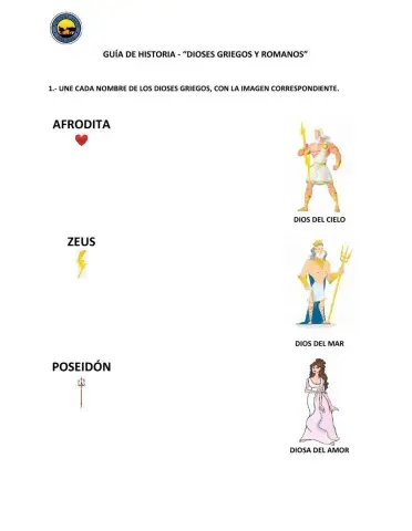 Dioses Griegos y Romanos