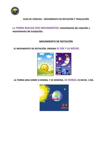 Movimientos de Rotación y Traslación