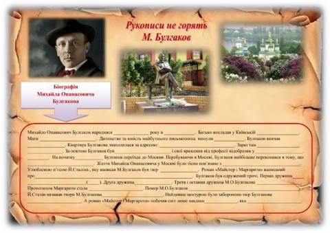 Біографія М.О.Булгакова