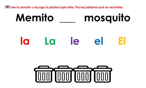 Examen del poema Memito el mosquito
