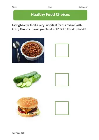 Healthy and Unhealthy Foods