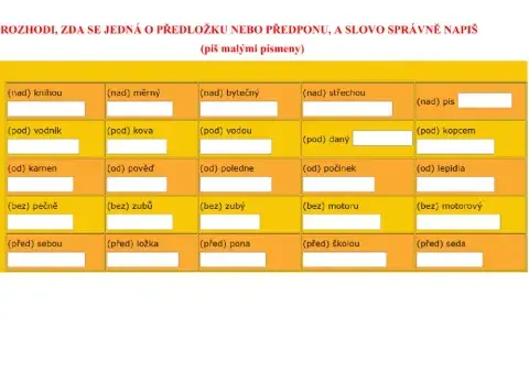 Předložka nebo předpona