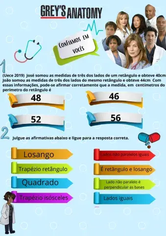 ATIVIDADE 8° ANO QUADRILÁTEROS