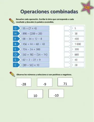 Operaciones combinadas